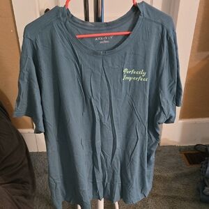 Ava & Viv Teal 'Perfectly Imperfect' Tee